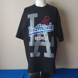 Pro Team Los Angeles Baseball "RESPECT" Heavyweight T-Shirt – Size 2XL